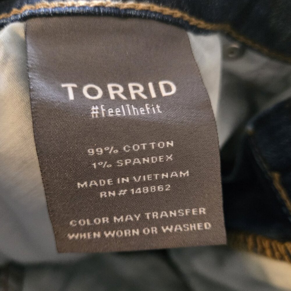 Torrid Perfect Boyfriend Ankle Vintage Stretch Jean Size 16S - Picture 6 of 7